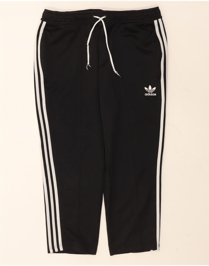 Adidas Herren Capri-Trainingshose, groß, aus schwarzem Polyester