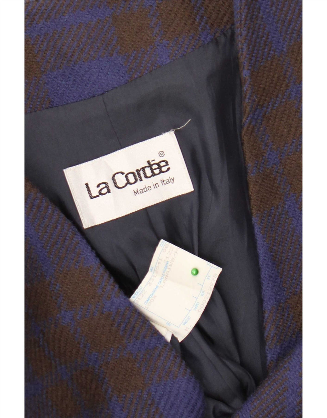 La Cordee Damen-Blazer mit lockerer Passform und 2 Knöpfen, UK 14, mittelblau kariert