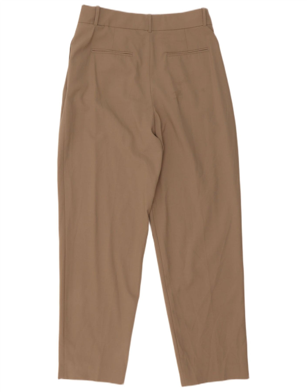 Zara Damen Tapered Anzughose Medium W28 L30 Beige Polyester