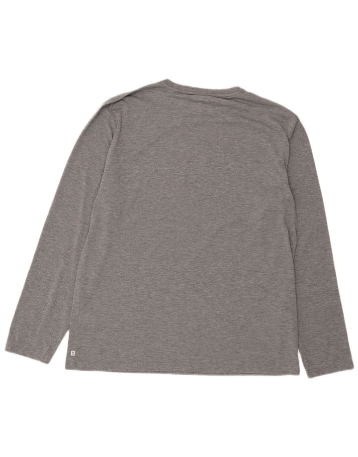 Calvin Klein Herren Top Langarm XL Grau Polyester