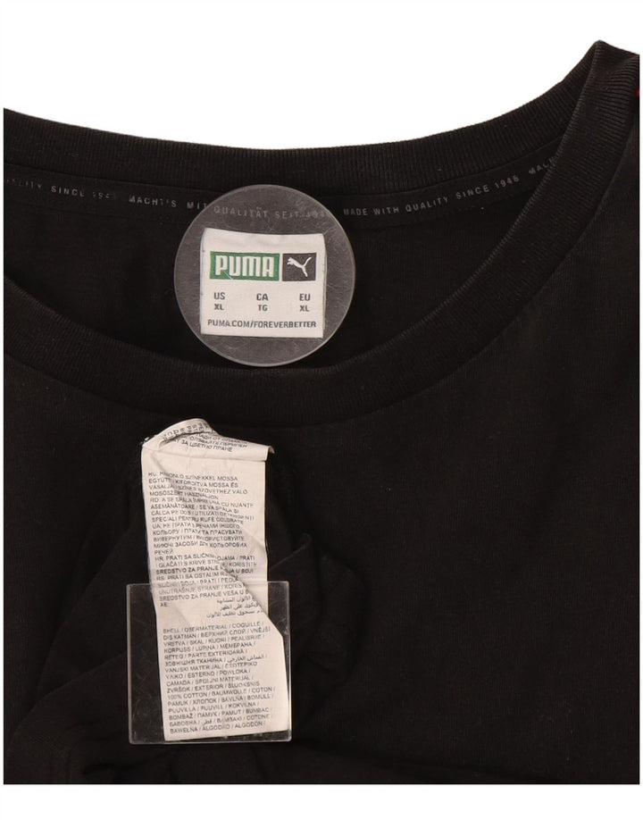 PUMA Herren T-Shirt Top XL Schwarz Baumwolle