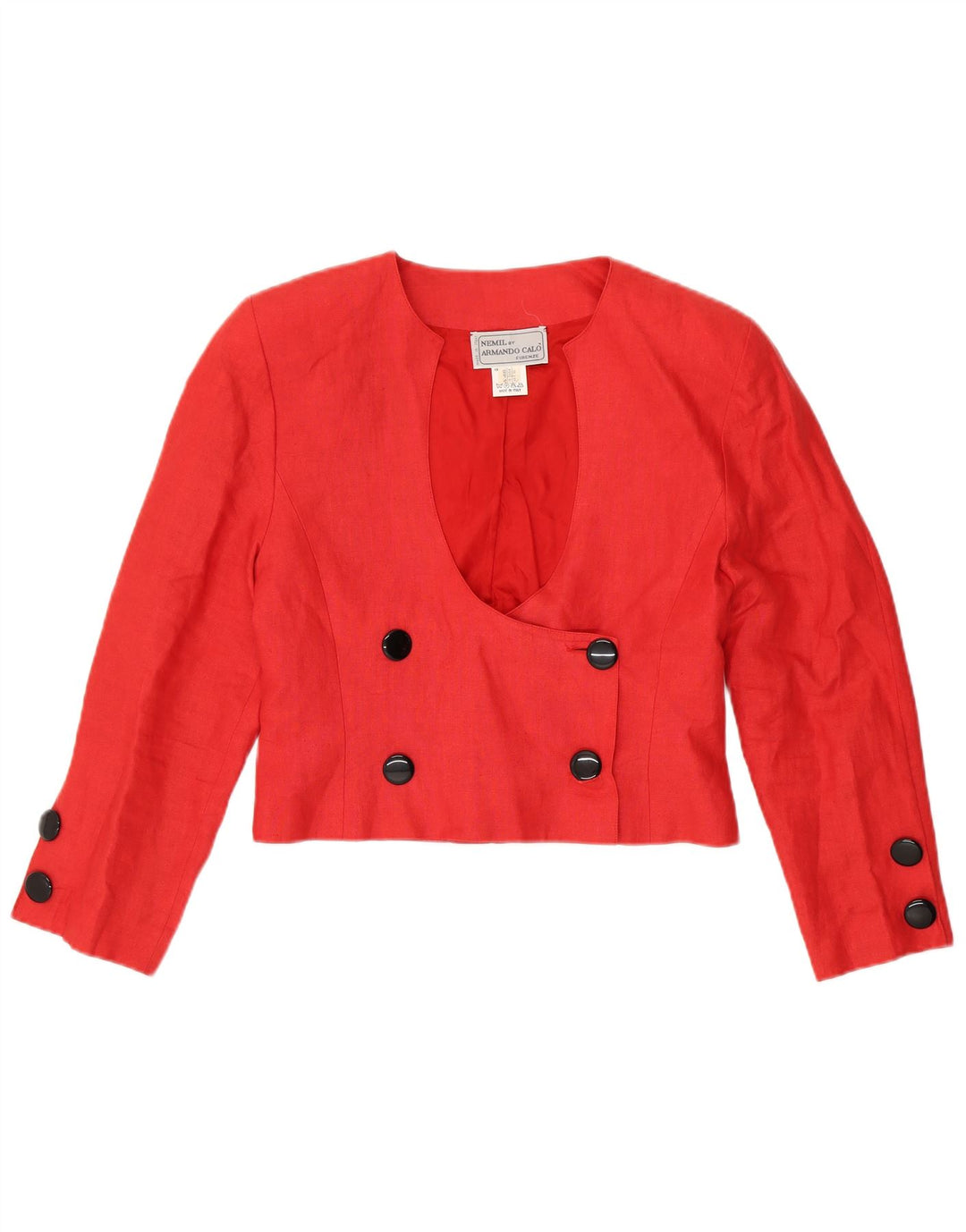 ARMANDO CALO Damen Cami Top IT 46 Large Roter Flachs