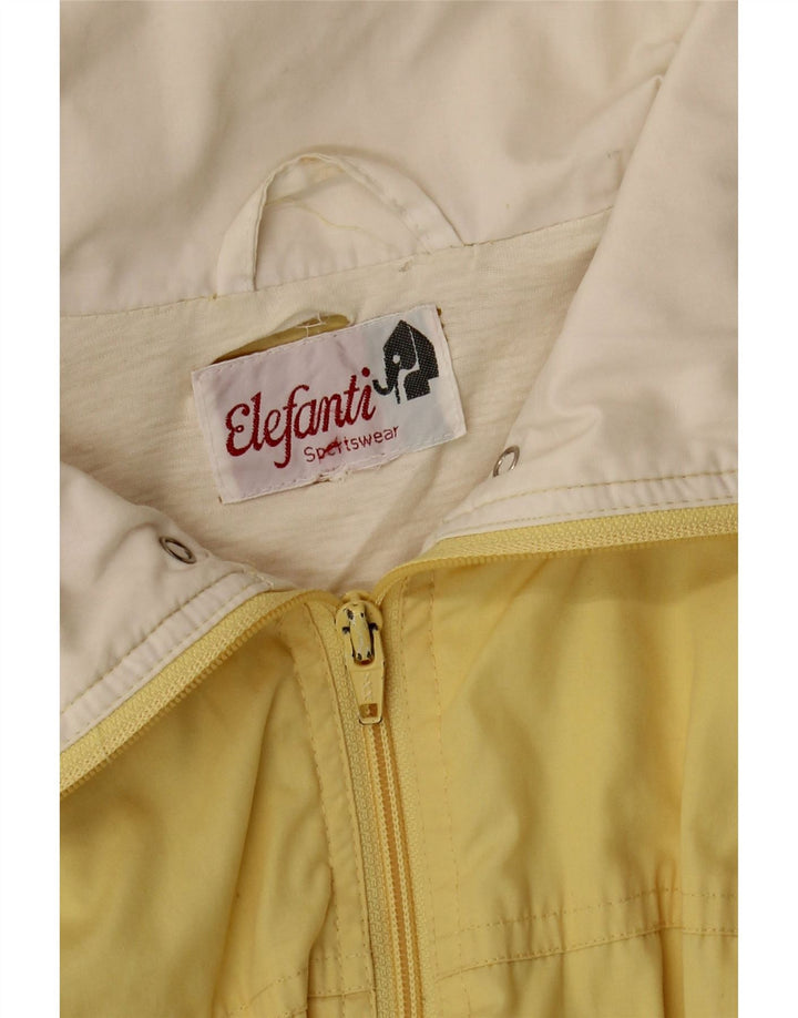 VINTAGE Womens Tracksuit Top Jacket UK 16 Large Yellow Vintage Vintage and Second-Hand Vintage from Messina Hembry 