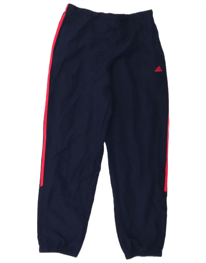 Adidas Damen Trainingshose Jogger UK 16 Large Marineblau Polyester