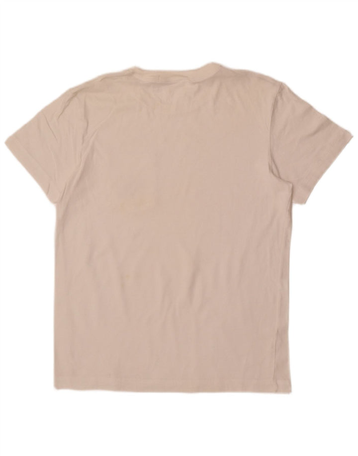 Calvin Klein Jeans Herren-T-Shirt mit Grafik, mittelgroß, gebrochenes Weiß