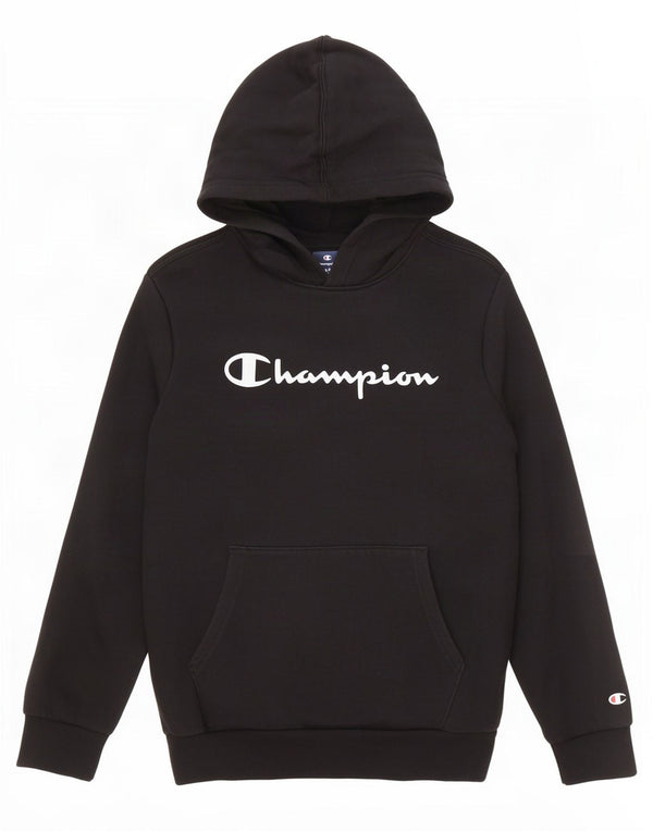 Champion Kapuzenpullover mit Grafik für Jungen, 11–12 Jahre, Größe L, schwarze Baumwolle