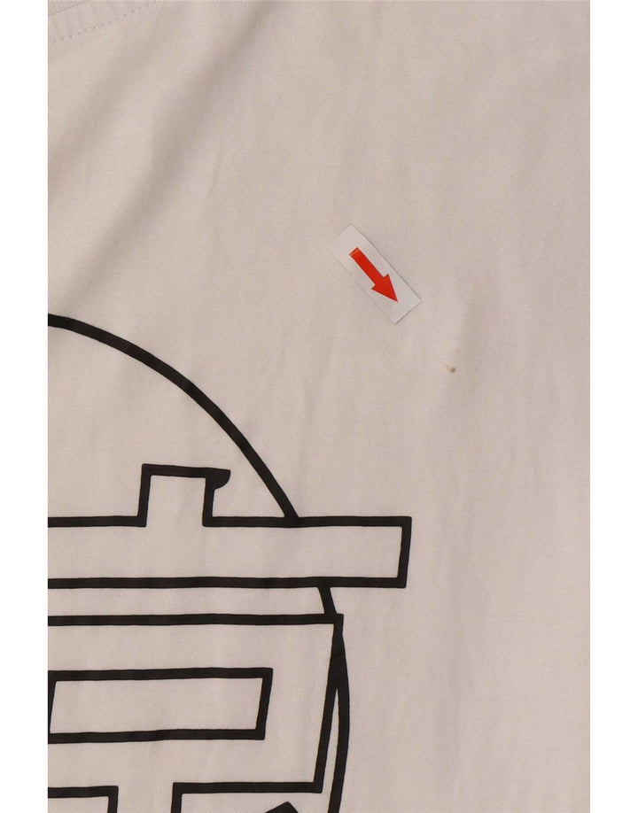 Jack & Jones Herren-T-Shirt mit Grafik, Größe L, aus weißer Baumwolle