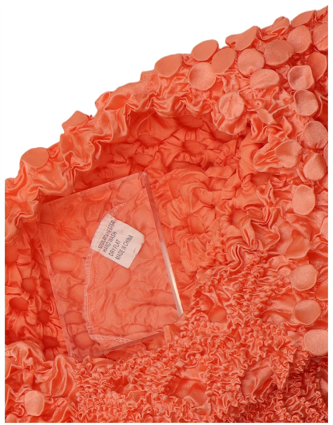 Vintage Damen Crop 3/4 Ärmel Bluse Top UK 10 Small Rot Polyester