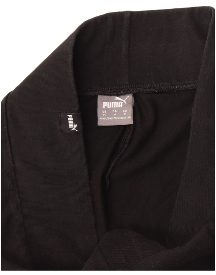 Puma Damen Graphic Leggings UK 12 Medium Schwarz