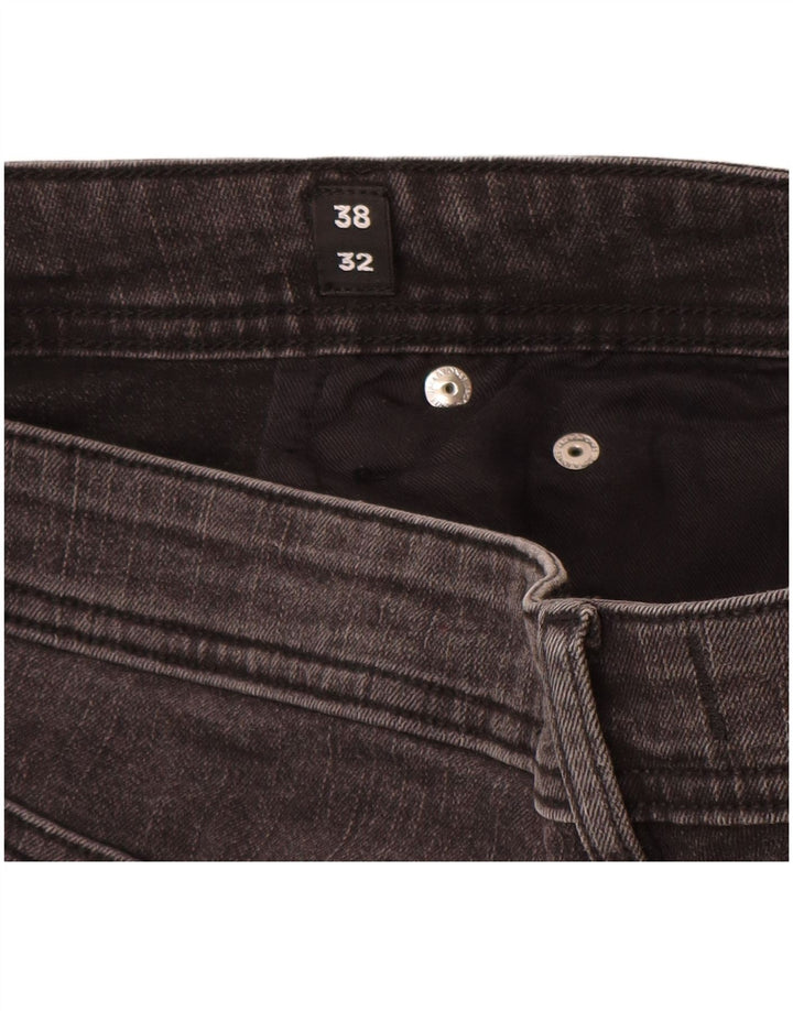 Jack & Jones Herren Slim Jeans W38 L32 Graue Baumwolle