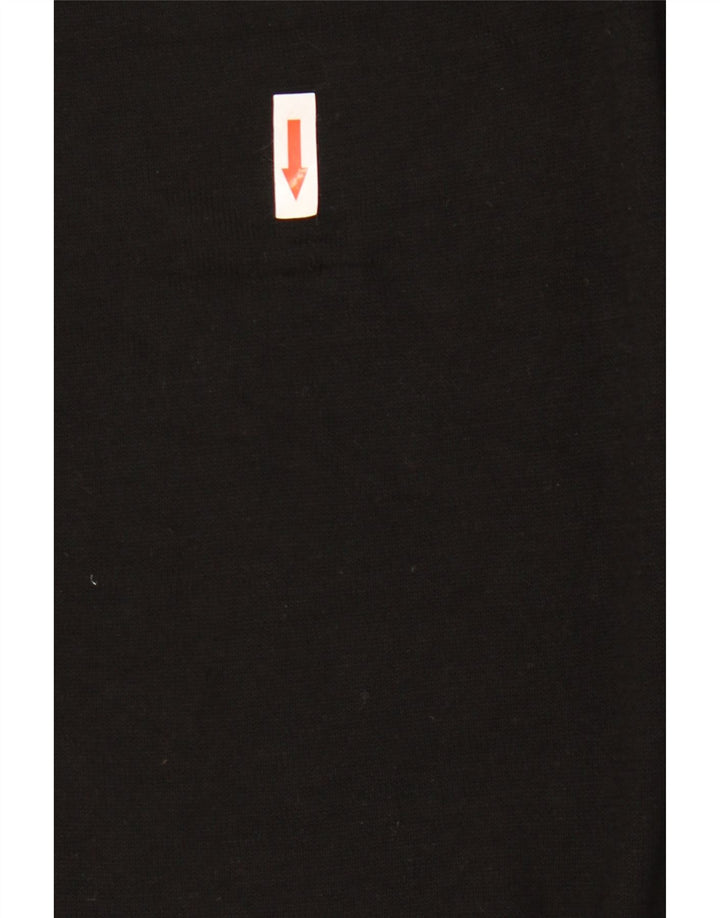 Zara Damen-Pullover, übergroß, Rundhalsausschnitt, Gr. 10, Größe S, schwarze Viskose