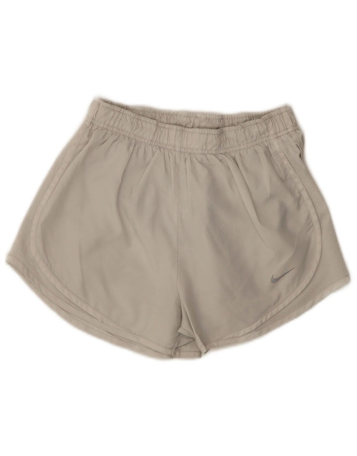 Nike Damen Dri Fit Sport Shorts UK 10 Small Grau