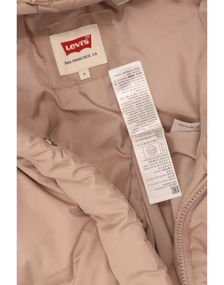 Levi's Damen-Jacke mit Kapuze, übergroß, wattiert, UK 10, Größe S, Lila, Polyester
