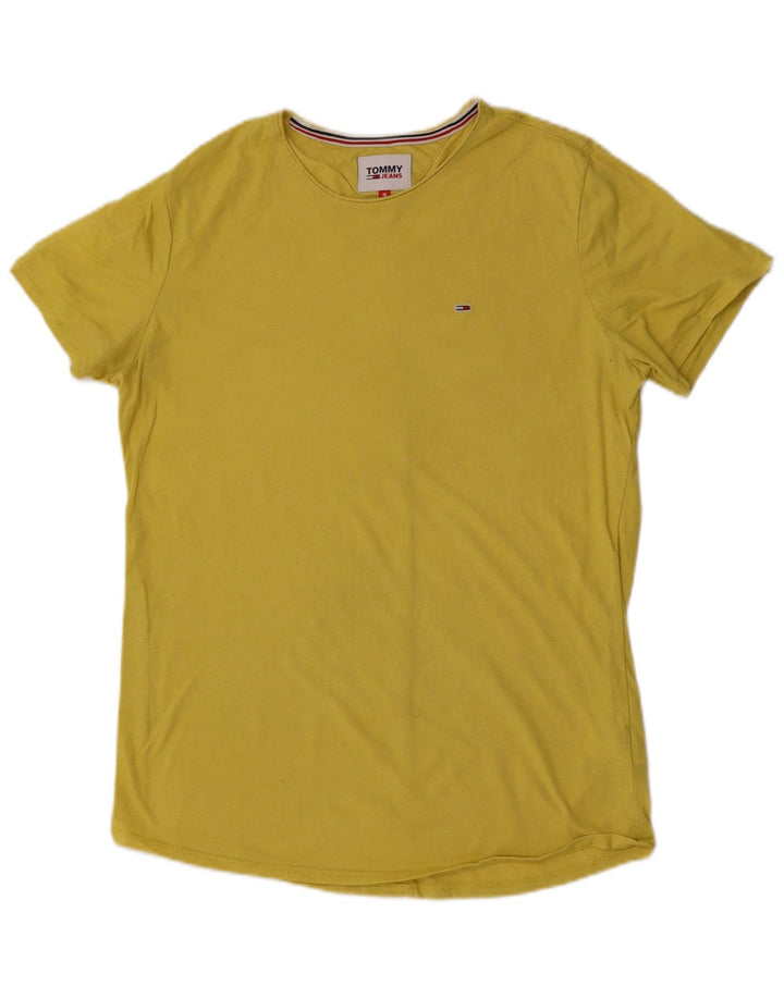 Tommy Hilfiger Herren T-Shirt Top mittelgelbe Baumwolle