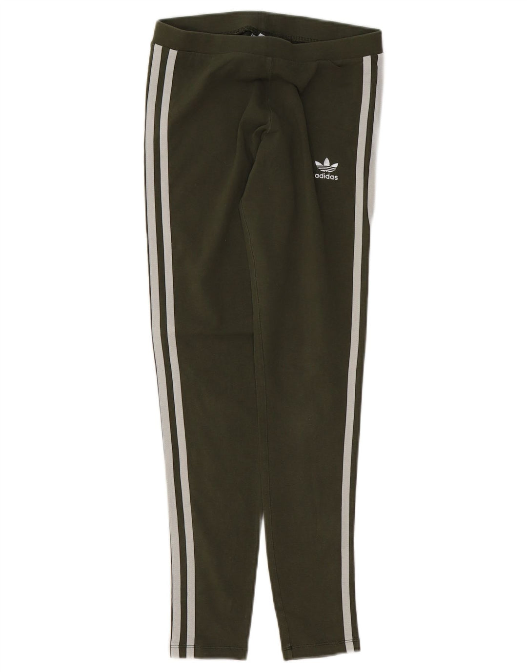 Adidas Damen Leggings UK 8 Small Khaki Baumwolle