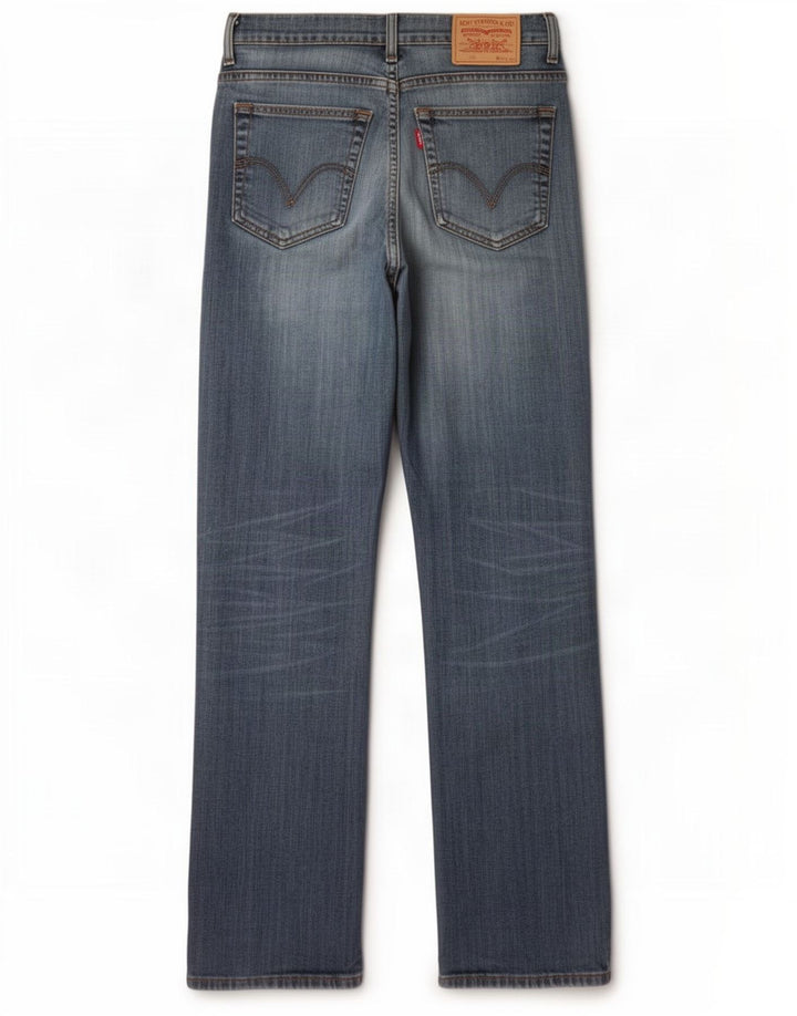 Levi's Herren 752 Straight Jeans W32 L34 Blaue Baumwolle
