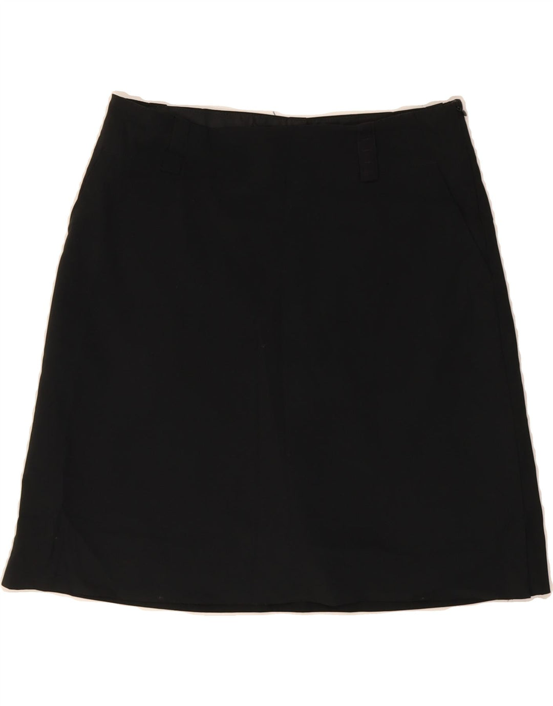 NIKE Womens A-Line Skirt UK 8 Small W30 Black Polyester Vintage Nike and Second-Hand Nike from Messina Hembry 