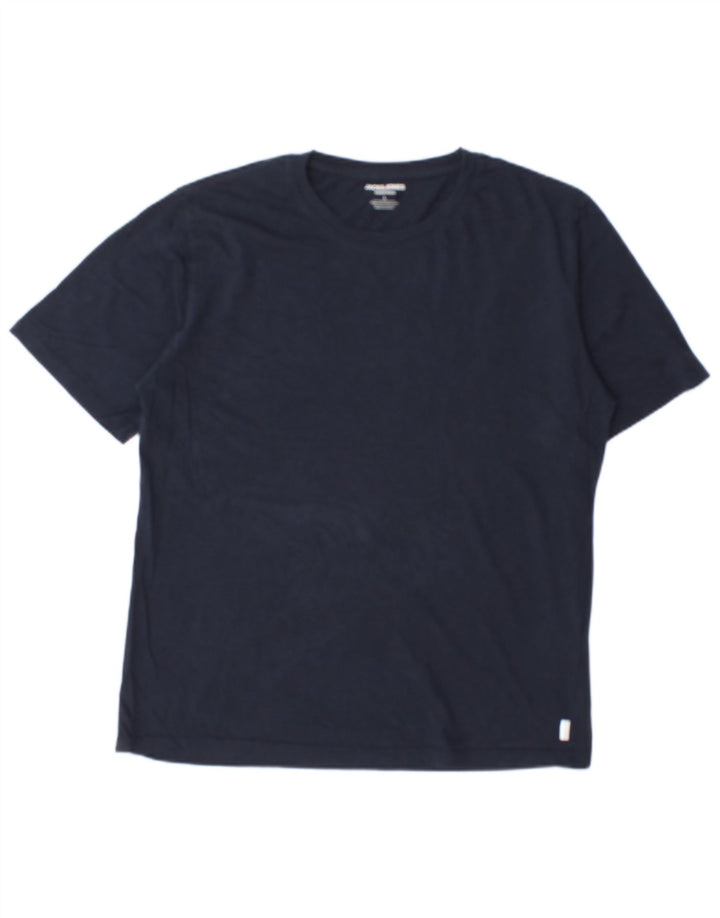 Jack & Jones Herren T-Shirt Top Large Marineblau Baumwolle