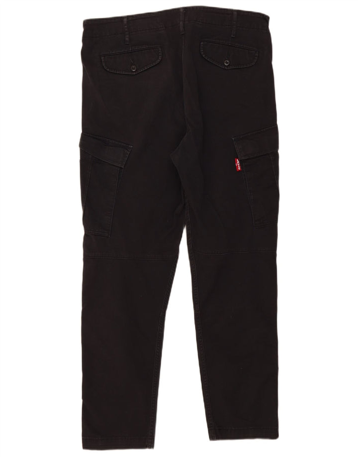 Levi's Slim Cargo-Hose für Herren, W34, L29, schwarze Baumwolle