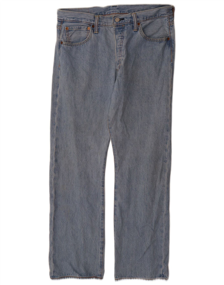 Levi's Herren Straight Jeans W34 L30 Blaue Baumwolle