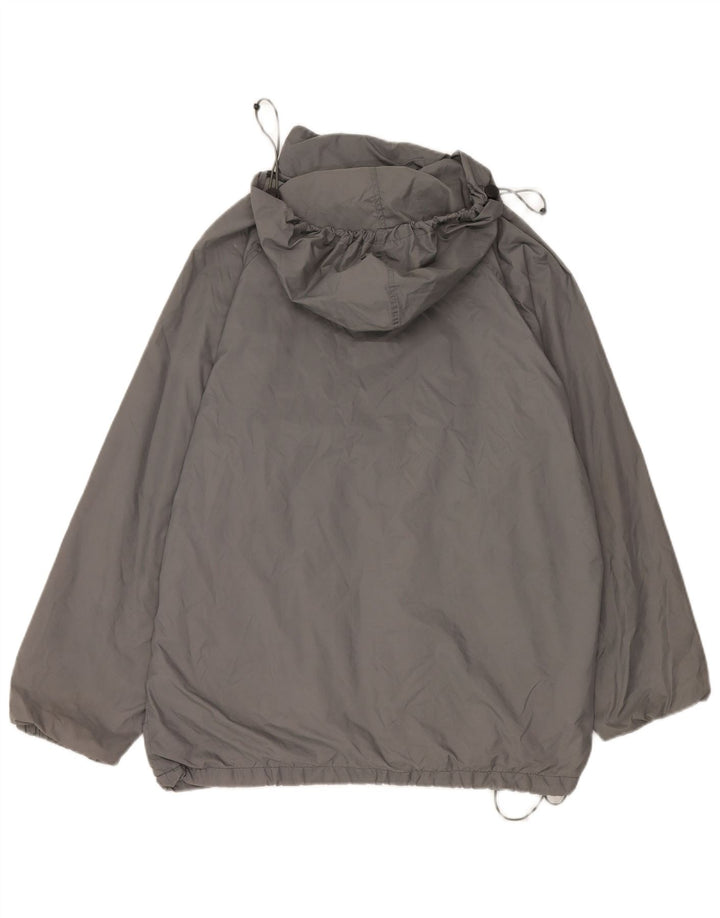 Champion Herren-Regenjacke mit Kapuze, übergroß, UK 38, Mittelgrau