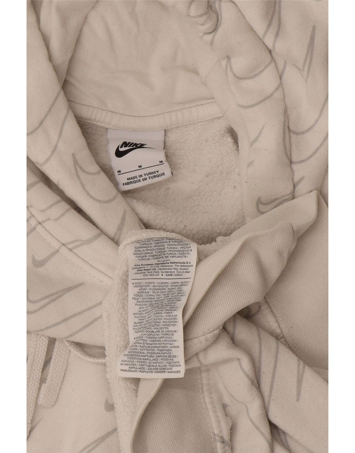 Nike Herren-Kapuzenpullover mit Grafik, Medium, cremefarbene Baumwolle
