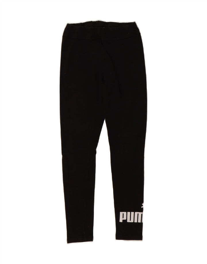 PUMA Womens Graphic Leggings UK 12 Medium  Black Vintage Puma and Second-Hand Puma from Messina Hembry 