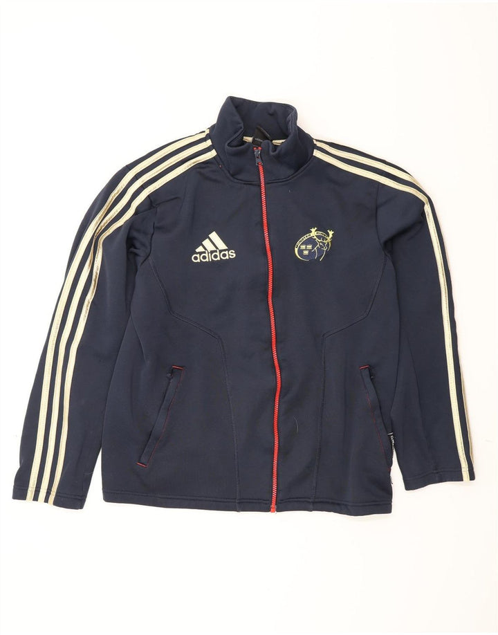 Adidas Herren Munster Rugby Trainingsanzug Top Jacke UK 36/38 Small Marineblau