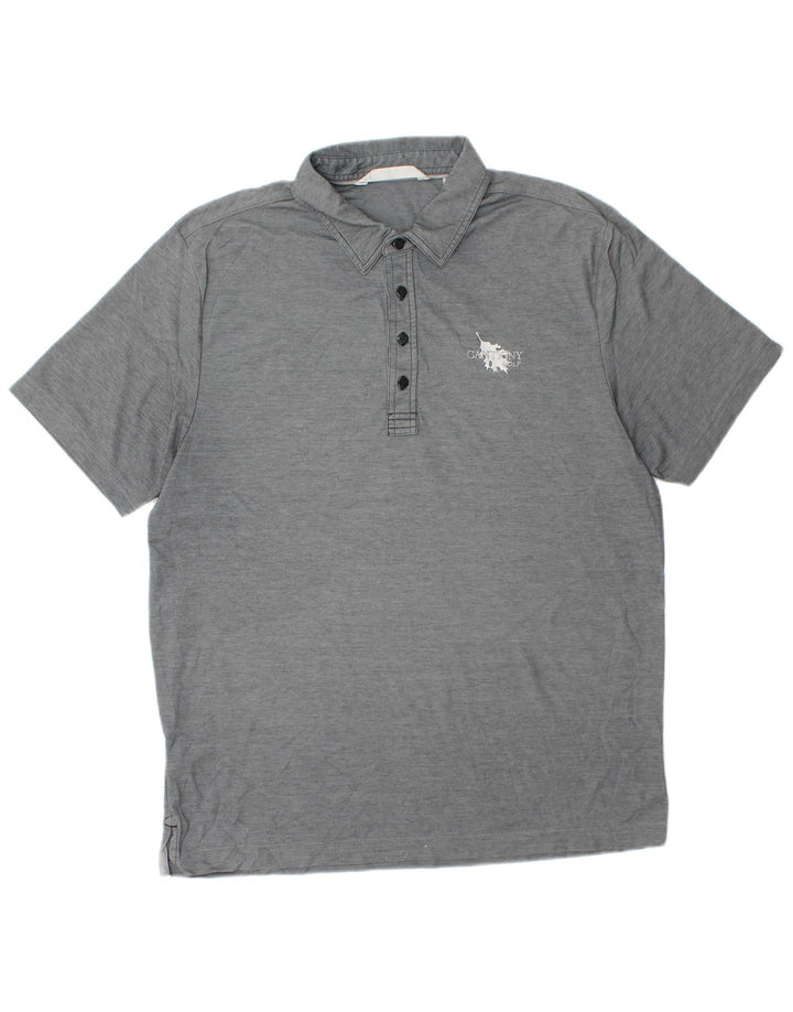 TRAVIS MATHEW Herren-Poloshirt, große graue Baumwolle