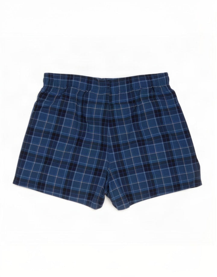 Adidas Herren-Badeshorts, groß, marineblau, kariert, Polyester