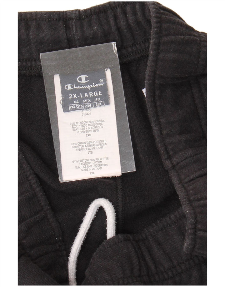 Champion Damen-Trainingshose, 2XL, schwarze Baumwolle