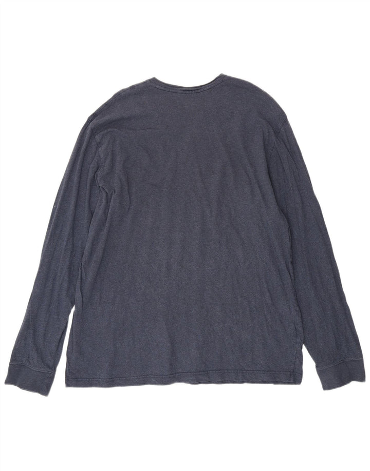 Eddie Bauer Mens Tall Top Langarm XL Marineblau Baumwolle