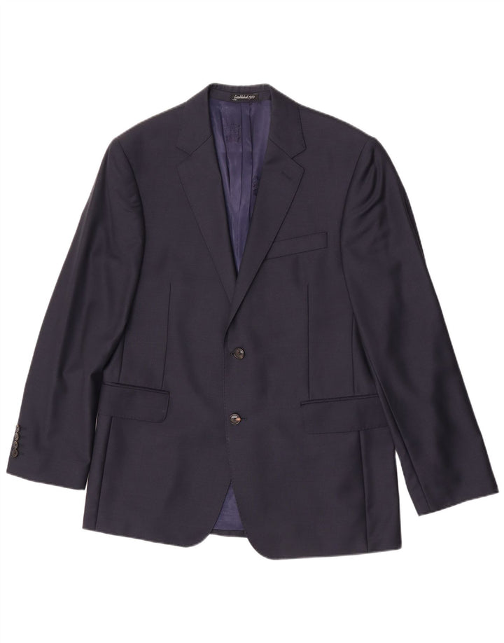Austin Reed Herren-Blazer mit 2 Knöpfen, UK 42, XL, marineblaue Wolle