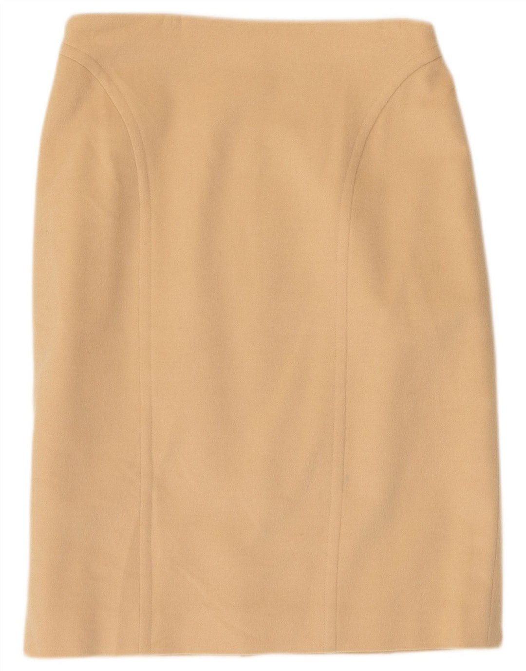 Les Copains Damen Bleistiftrock IT 46 Large W30 Beige Wolle