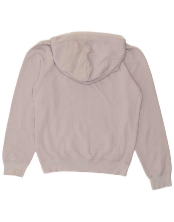 Champion Womens Graphic Oversized Hoodie Pullover UK 6 XS Lila Baumwolle