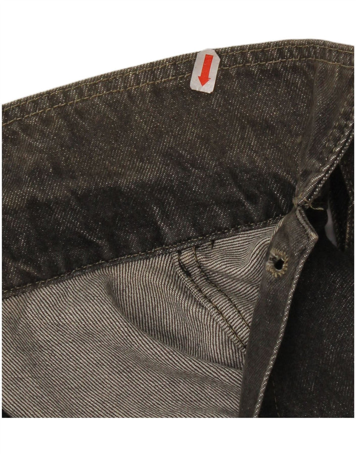 Benetton Herren-Jeansjacke in Übergröße, IT 46, Größe S, Grau, Baumwolle