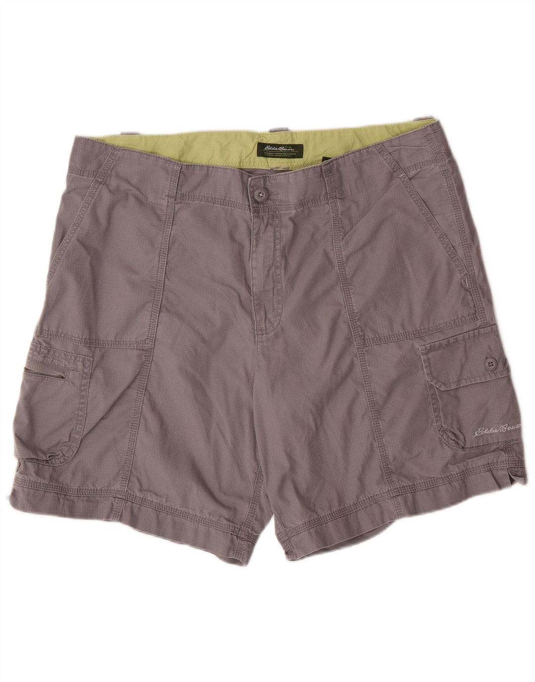EDDIE BAUER Damen Cargoshorts US 16 2XL W36 Graue Baumwolle