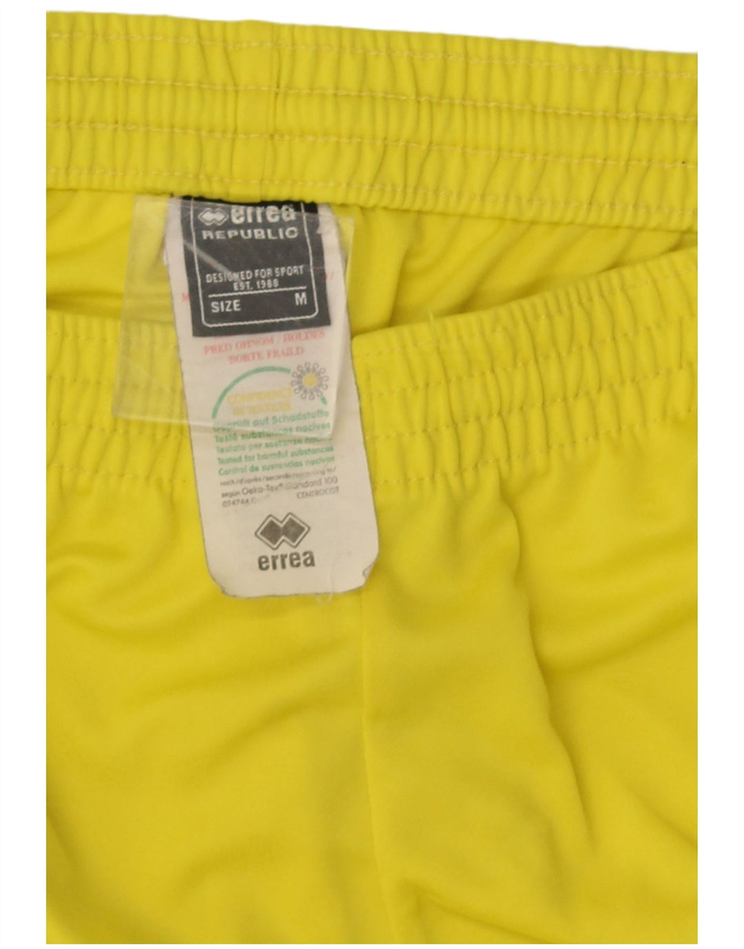 Errea Herren Graphic Sport Shorts Mittelgelbes Polyester