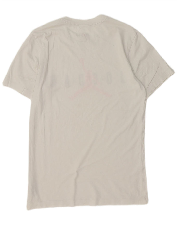 Jordan Herren-T-Shirt mit Grafik, Größe S, weiße Baumwolle