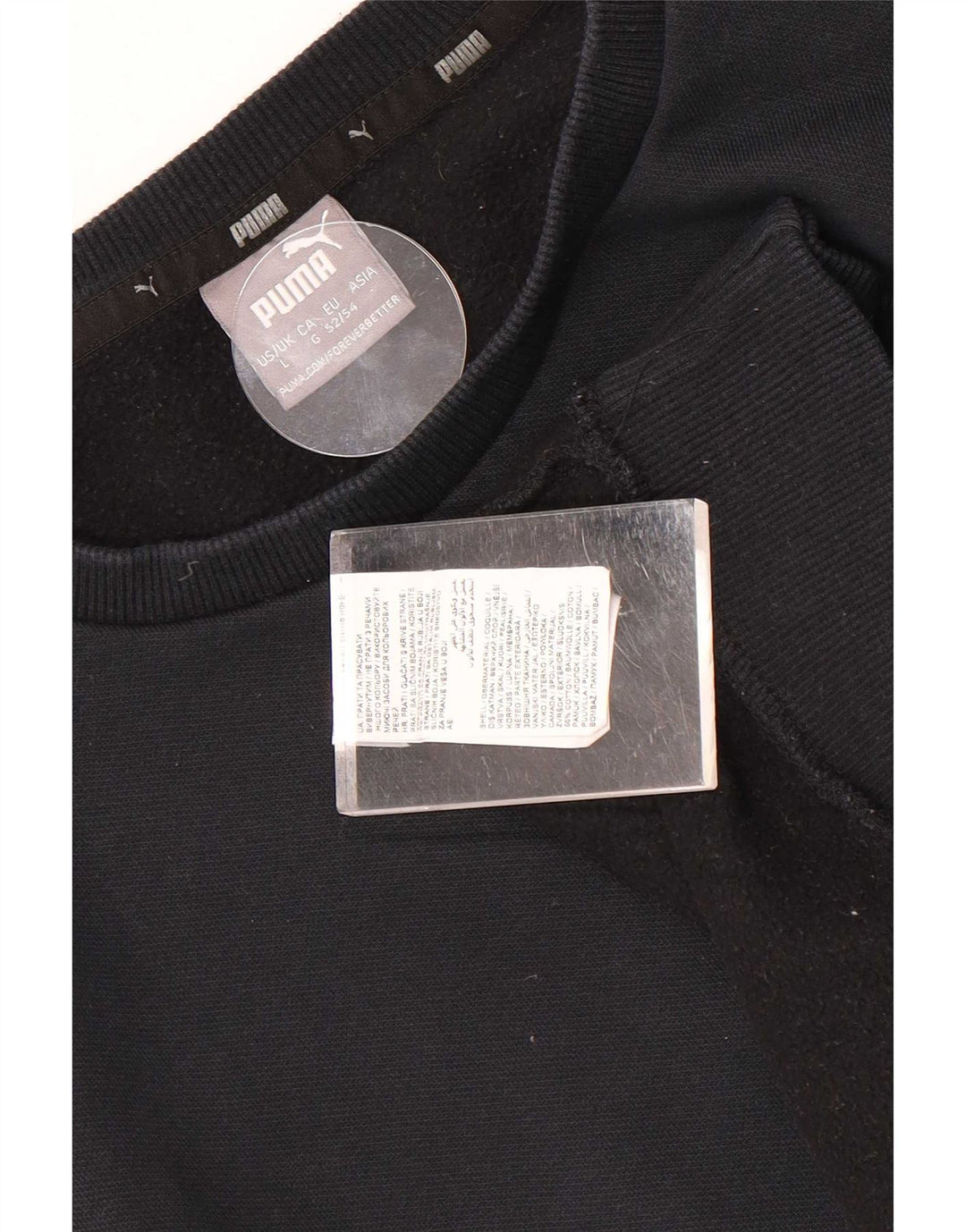 Puma Herren Sweatshirt Pullover Large Schwarz Baumwolle