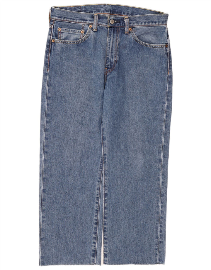 Levi's Herren 751 verkürzte gerade Jeans W32 L24 blaue Baumwolle