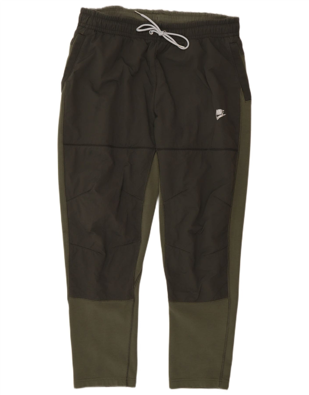 Nike Herren-Trainingshose, groß, grüne Colourblock-Baumwolle