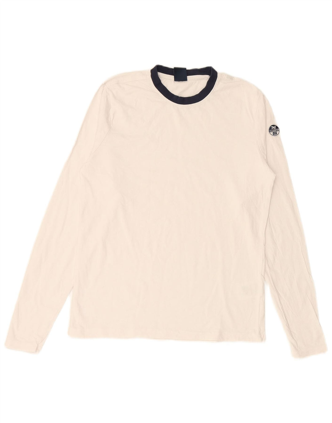 NORTH SAILS Herren Top Langarm XS Weiße Baumwolle