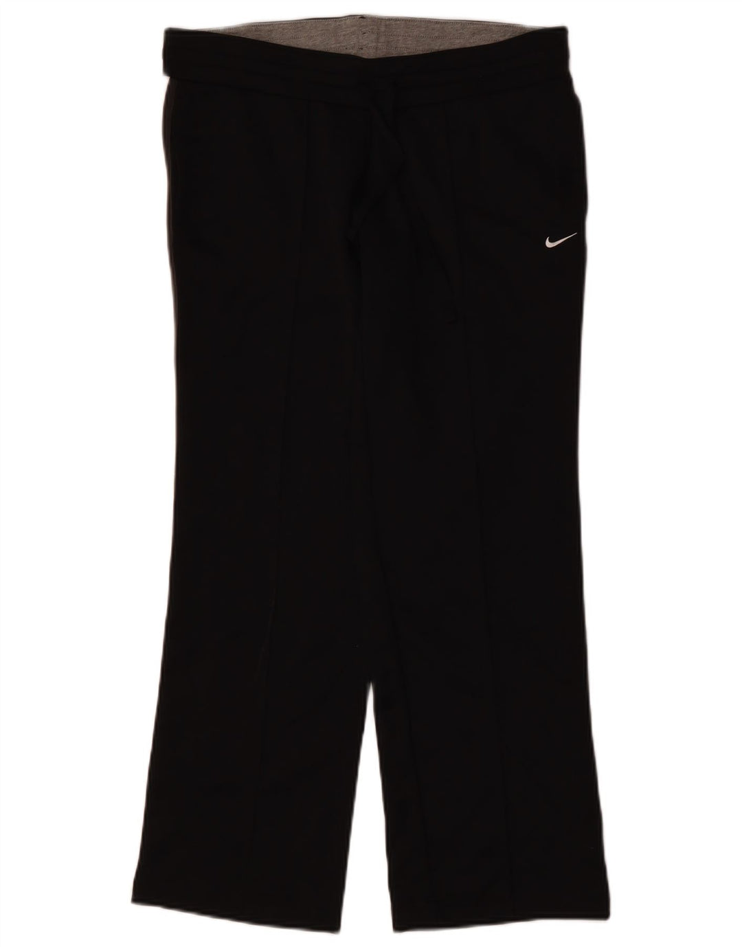 NIKE Damen-Trainingshose UK 12/14 Mittelschwarzes Polyester