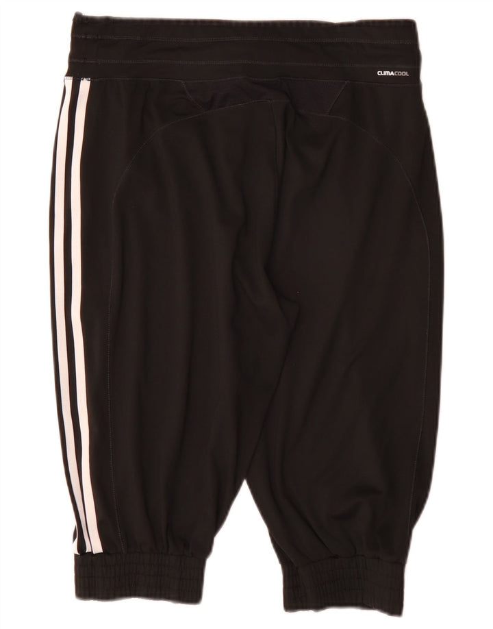 Adidas Damen Bermuda Sport Shorts UK 12 Medium Schwarz Polyester