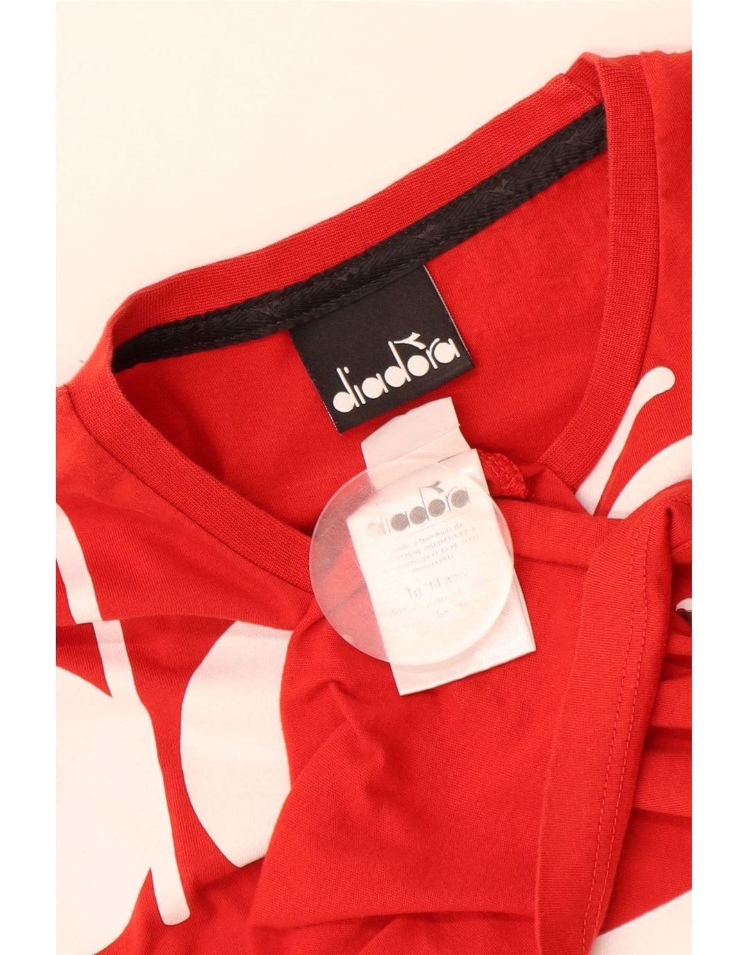 Diadora Jungen T-Shirt mit Grafik, 13–14 Jahre, Rot
