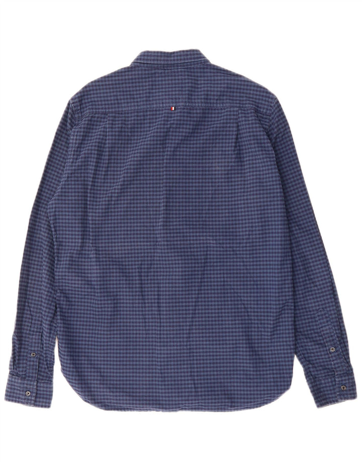 SUPERDRY Herrenhemd XL Marineblau Gingham