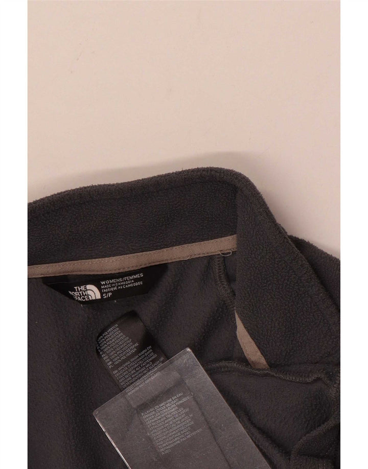 The North Face Damen-Fleecepullover mit Reißverschluss am Hals, UK 10, Größe S, Grau, Polyester
