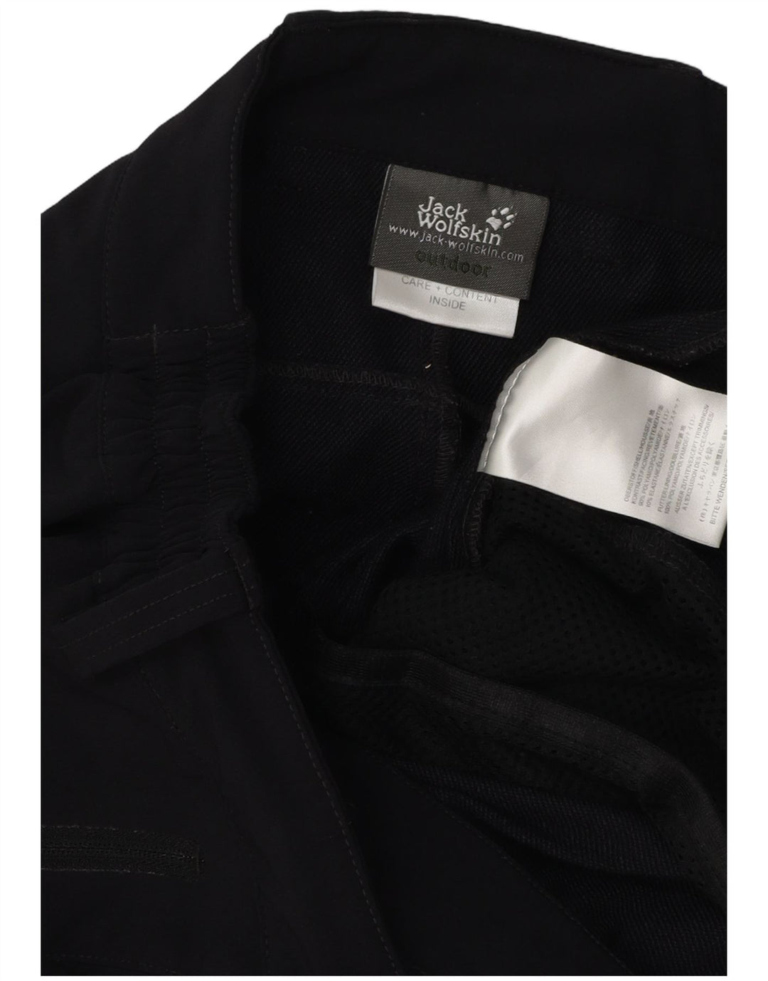 Jack Wolfskin Herren Wander-Cargohose W33 L34 Schwarz Polyamid
