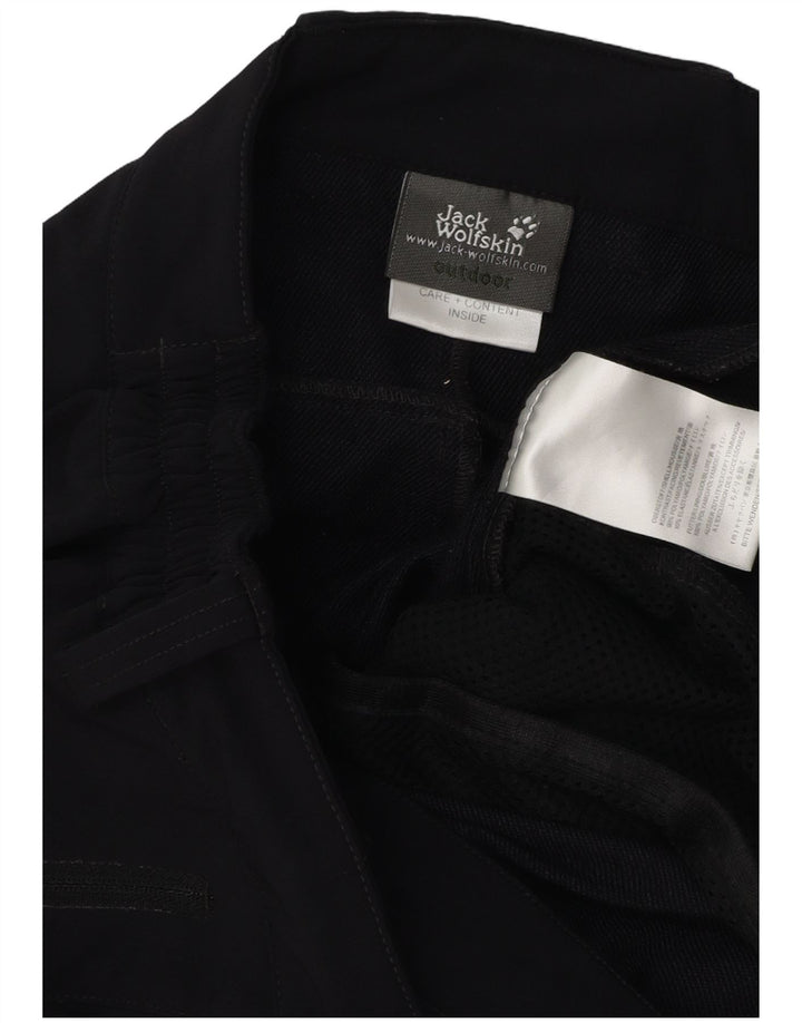 Jack Wolfskin Herren Wander-Cargohose W33 L34 Schwarz Polyamid